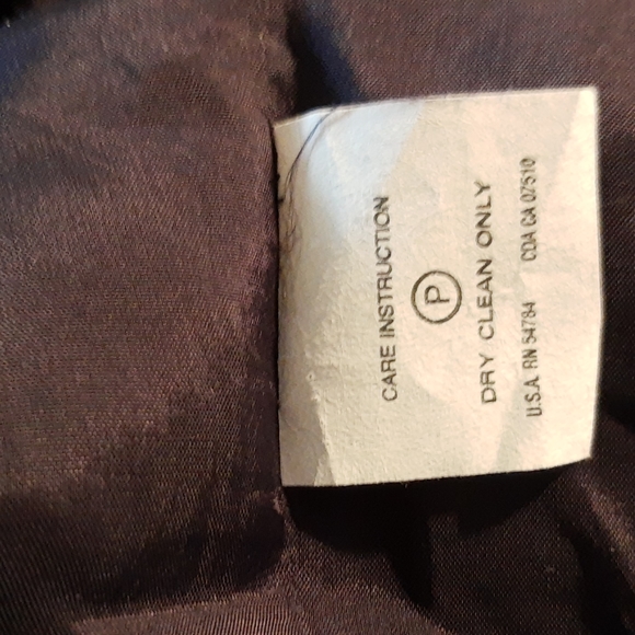 Emanuel Ungaro Zipper Front Navy Blue and Cream Silk Brocade Vest, Size 8 - Picture 8 of 9